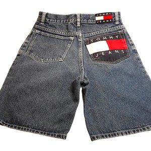Vintage 90's Tommy Jeans Shorts Spell Out Flag